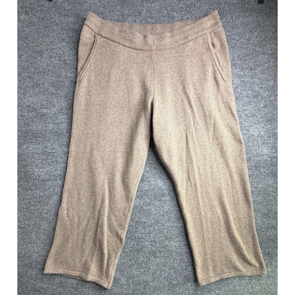 Old Navy Women's XL Petite Tan‎ Cozy Knit Lounge Sweater Pants Comfort Soft